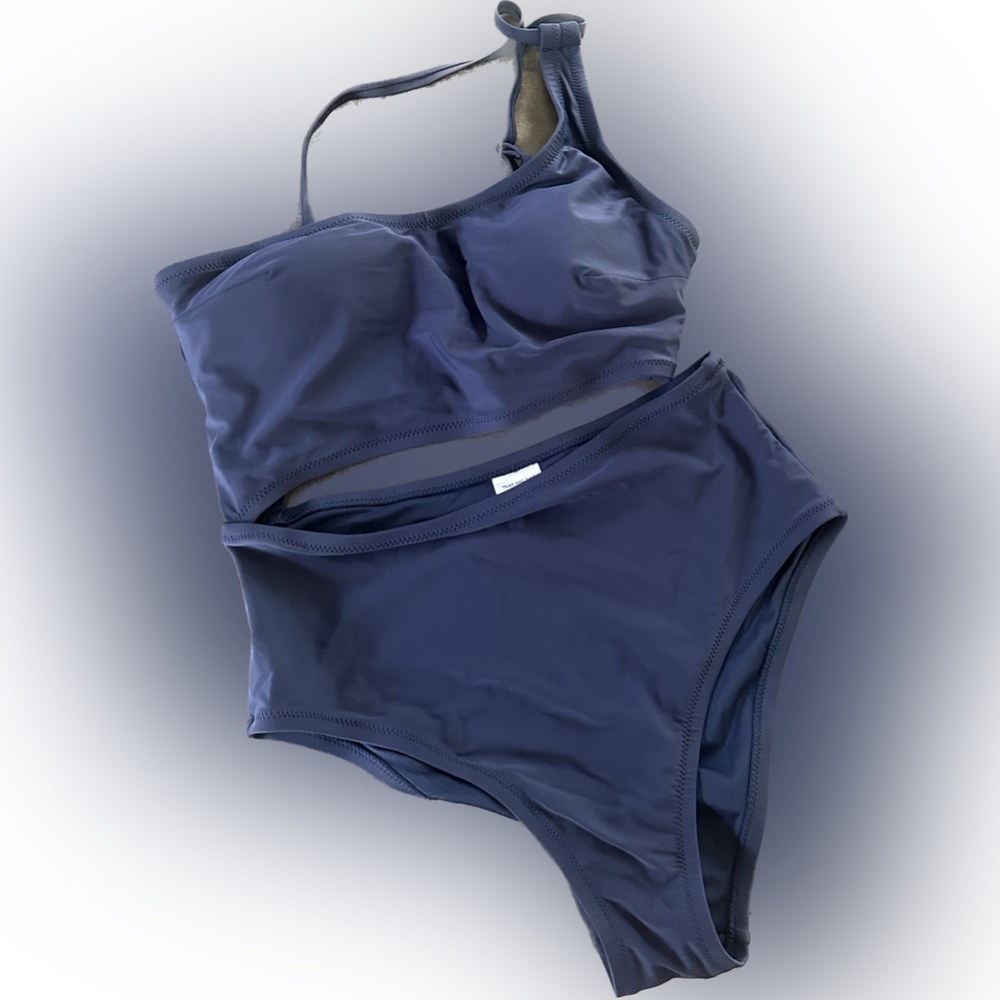 Modern Collective® cut out one shoulder one piece swimwear